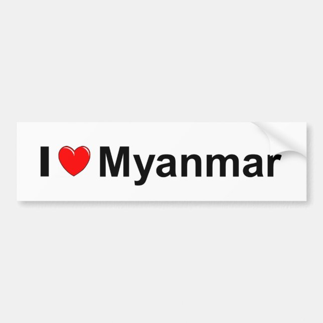 Adesivo Para Carro Myanmar (Frente)