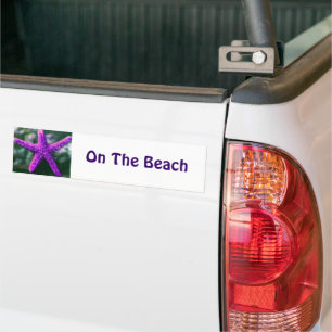 Adesivo Para Carro Na Praia Um Starfish Roxo
