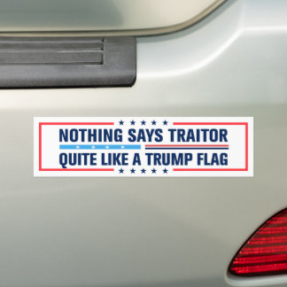 Adesivo Para Carro Nada Diz Traidor Como Uma Bandeira do Trump