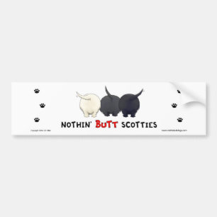 Adesivo Para Carro Nada termina Scotties