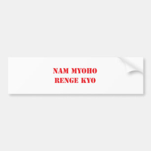 Adesivo Para Carro Nam Myoho Renge Kyo