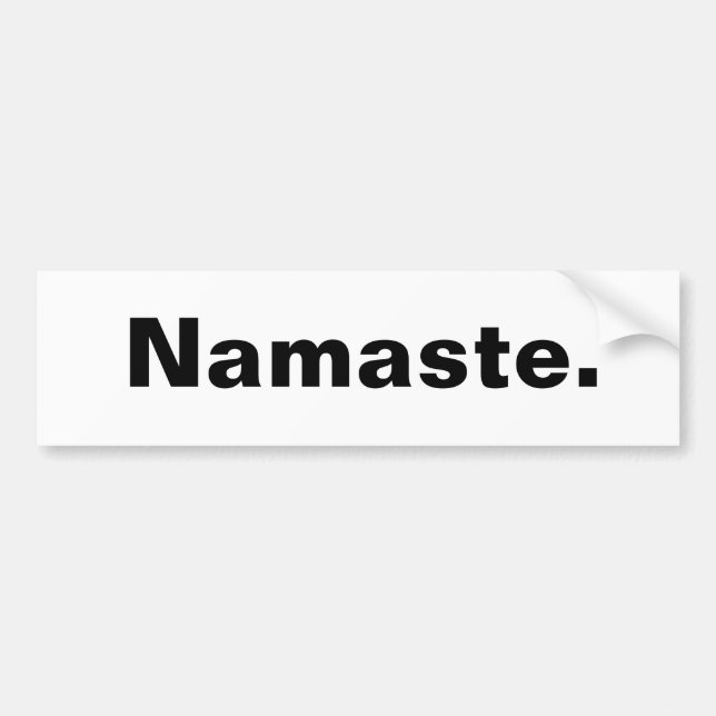 Adesivo Para Carro Namaste. (Frente)