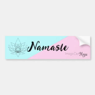 Adesivo Para Carro Namaste com Imago Dei Yoga