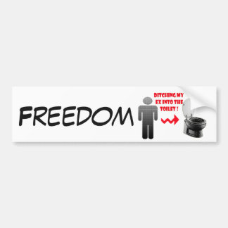 Adesivo Para Carro Namorado ex da dissolução engraçada no toalete