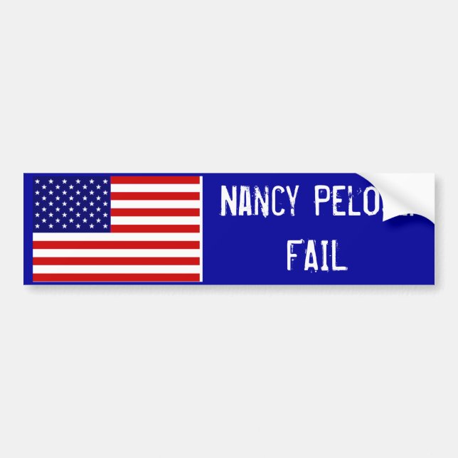 Adesivo Para Carro Nancy Pelosi: FALHA (Frente)