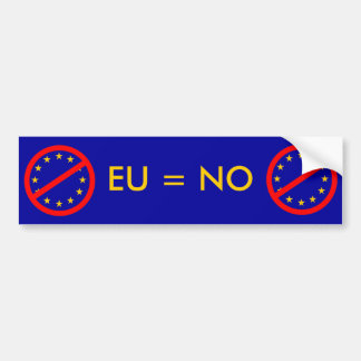 Adesivo Para Carro Não à UE