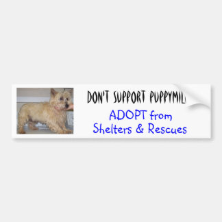 Adesivo Para Carro Não apoie Puppymills -- Straggles