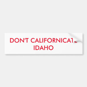 ADESIVO PARA CARRO NÃO CALIFÓRNICO IDAHO