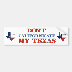 Adesivo Para Carro Não calize o Texas