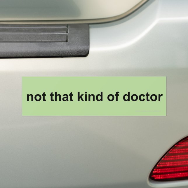 Adesivo Para Carro não esse tipo de médico (No carro)