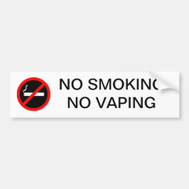 ADESIVO PARA CARRO NÃO FUMADORES NENHUM SINAL DE VAPING