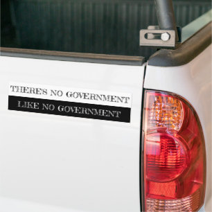Adesivo Para Carro Não há Governo como nenhum Governo