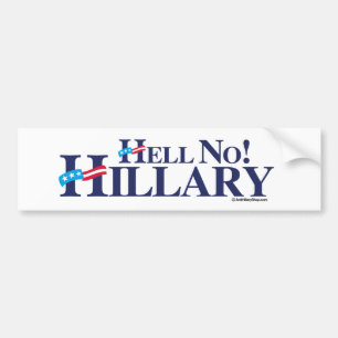 Adesivo Para Carro Não Hillary - - Anti-Hillary - .png