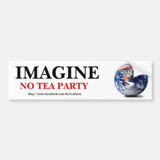 Adesivo Para Carro Não imagine nenhum tea party