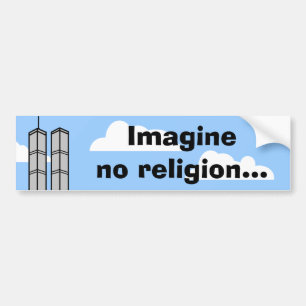 Adesivo Para Carro Não imagine nenhuma religião…