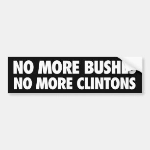 Adesivo Para Carro Não mais cobre não mais Clintons