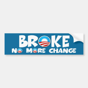 Adesivo Para Carro Não mais mudam anti Obama