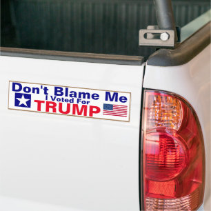 Adesivo Para Carro Não me culpes, votei em Trump