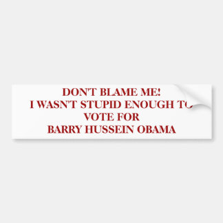 ADESIVO PARA CARRO NÃO ME RESPONSABILIZE! EU NÃO ERA ESTÚPIDO