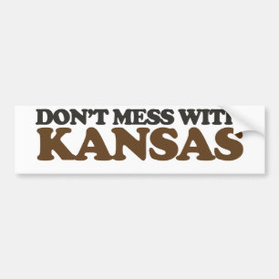 Adesivo Para Carro Não mexa com Kansas