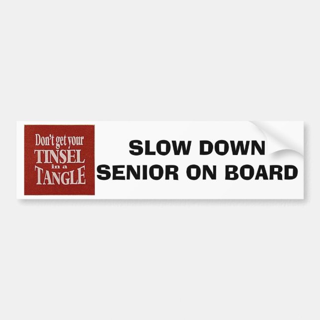 ADESIVO PARA CARRO NÃO OBTENHA FLUSTERED=BUMPER STICKER PARA MAIS VEL (Frente)