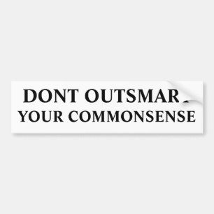 ADESIVO PARA CARRO NÃO OUTSMART, SEU BOM SENSO