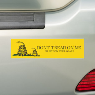 Adesivo Para Carro Não Pise em Mim ou No Meu Filho Gadsden Bandeira M
