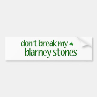 Adesivo Para Carro Não quebre pedras de Blarney