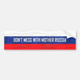 Adesivo Para Carro Não se meta com a Mãe Rússia Bandeira Russa