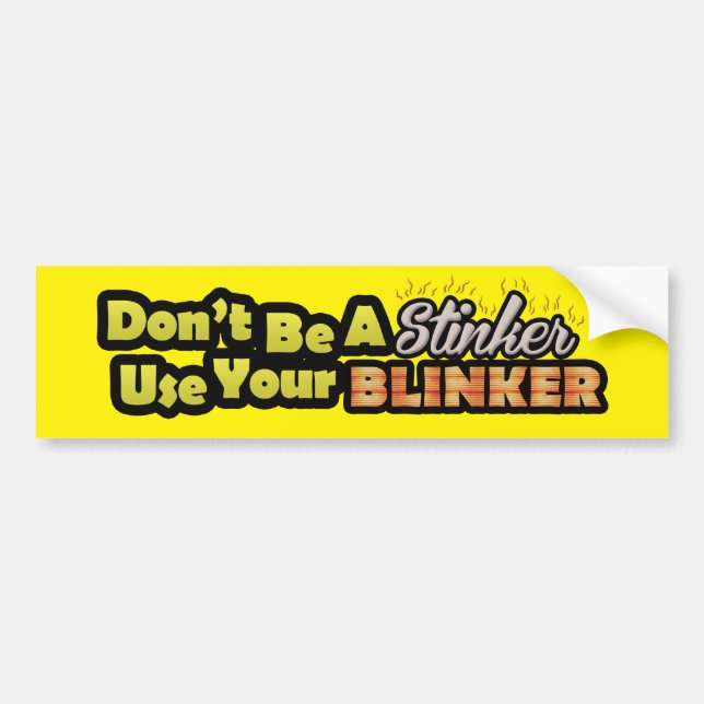 Adesivo Para Carro Não seja um uso do stinker seu bumpersticker do (Frente)
