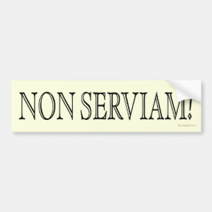 Adesivo Para Carro Não Serviam! (Eu não servirei!)