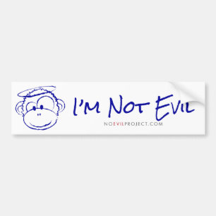 Adesivo Para Carro Não sou Mau Bumper Sticker