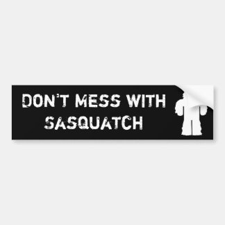 Adesivo Para Carro Não suje com Sasquatch