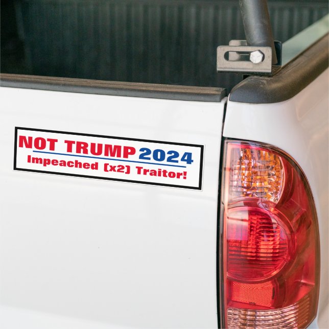 Adesivo Para Carro Não Trump 2024 (No caminhão)