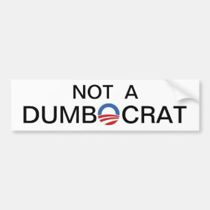 Adesivo Para Carro Não um Dumbocrat.