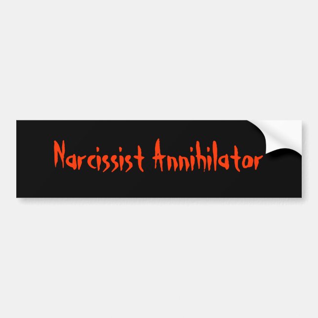 Adesivo Para Carro Narcissist Annihilator (Frente)