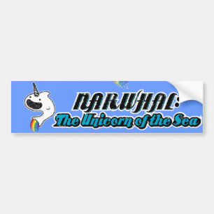 Adesivo Para Carro Narwhal: O unicórnio do mar