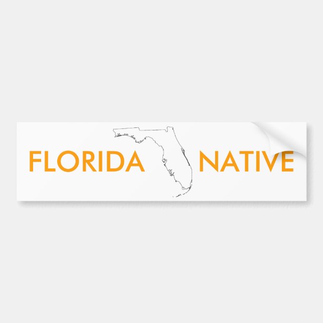 ADESIVO PARA CARRO NATIVO   DE FLORIDA (Frente)