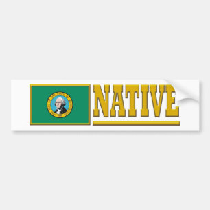 Adesivo Para Carro Nativo de Washington