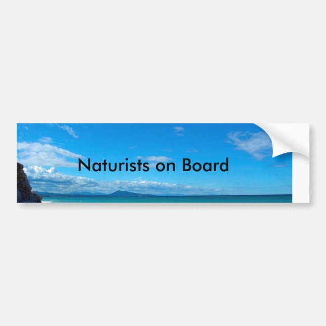 Adesivo Para Carro Naturists on Board (Frente)