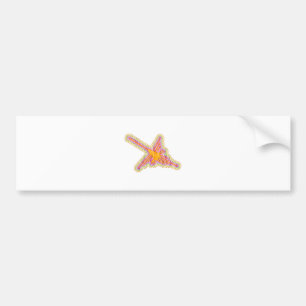 Adesivo Para Carro Nazca Lines Hummingbird com efeito de papel rugoso