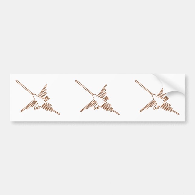 Adesivo Para Carro Nazca Lines Hummingbird Sketch (Frente)