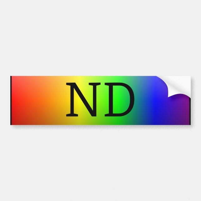 Adesivo Para Carro ND (NeuroDiverse) (Frente)