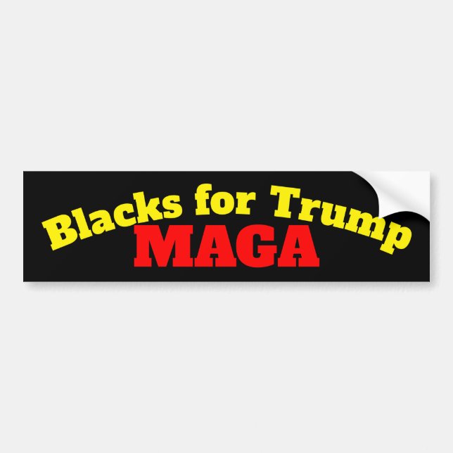 Adesivo Para Carro Negros para Trump MAGA (Frente)