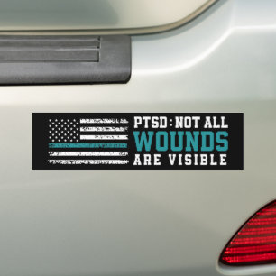 Adesivo Para Carro Nem todas as feridas são perceptíveis ao PTSD