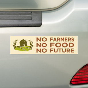 Adesivo Para Carro nenhum agricultor comida no futuro