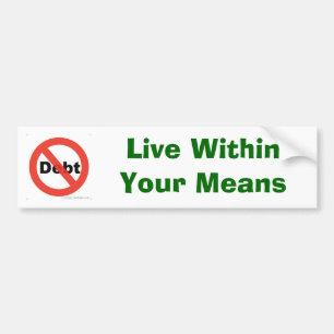 Adesivo Para Carro nenhum débito, WithinYour vivo significa