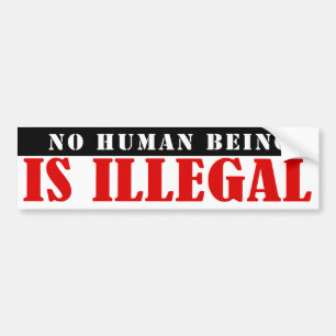 Adesivo Para Carro NENHUM humano é ilegal