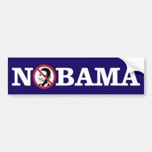 Adesivo Para Carro Nenhum Obama Bumpersticker
