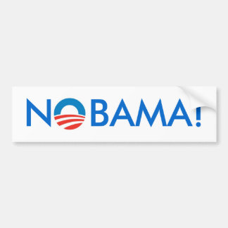 Adesivo Para Carro Nenhum Obama - NOBAMA! Autocolante no vidro